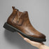 Elegant Narrow Width Chelsea Boots for Men - Genuine Leather Ankle Shoes with Zippers in British Style